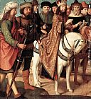 Gerard David Wall Art - Pilate's Dispute with the High Priest